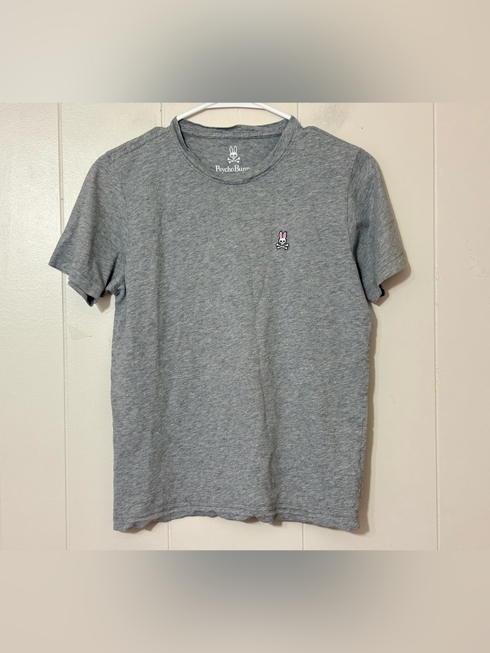 Psycho Bunny Classic Crew Tee Boys XL 18/20 Gray Pima Cotton Logo